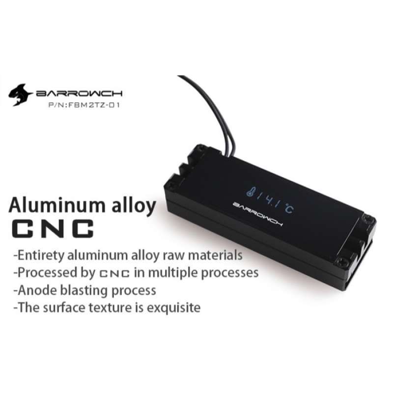 Jual Barrowch Nvme M.2 Ssd Heatsink Digital Oled Temperature Display ...