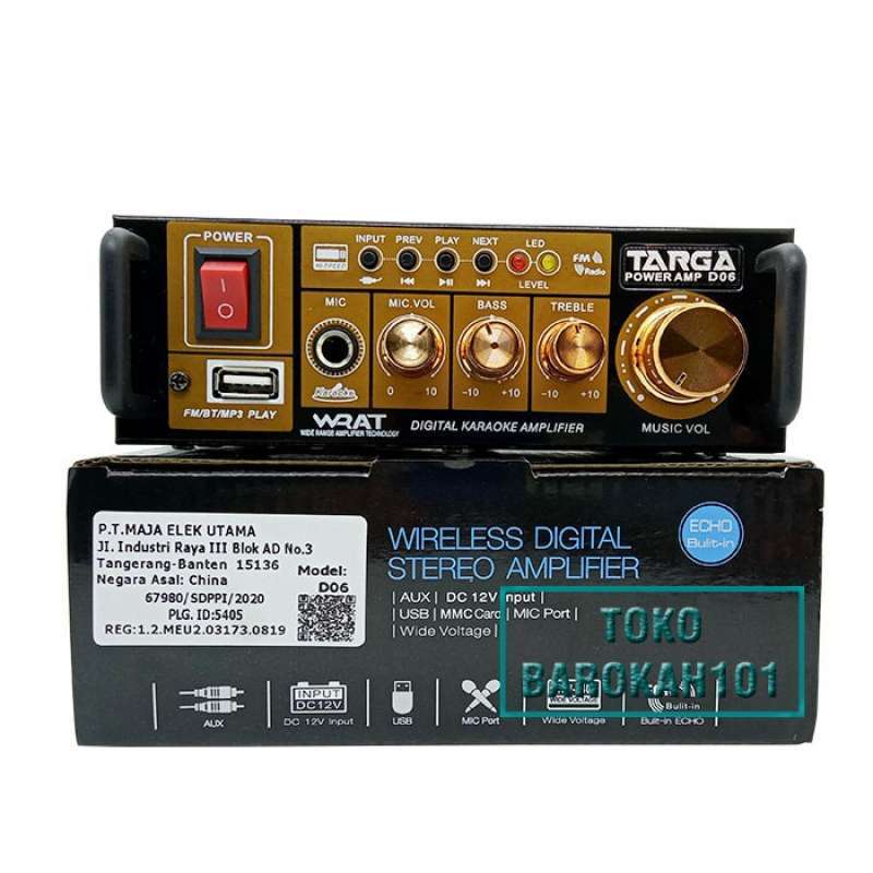 Promo Power Ampli Mini Targa D06 Amplifier Mini Ampli Kecil Ampli Mobil