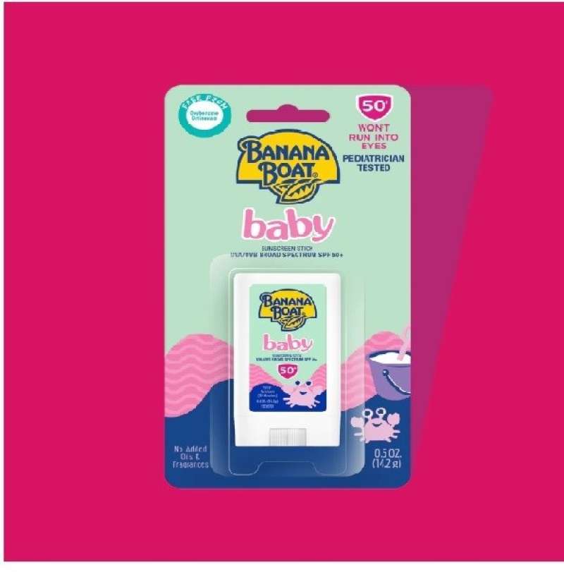Promo Banana Boat Baby Sunscreen Stick UVA/UVB Spectrum SPF 50+ Diskon