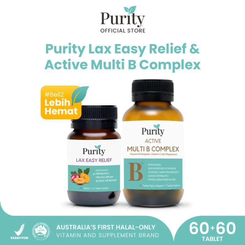 Jual Purity Vitamin Pencernaan dan Tambah Energi 60 Tablet di Seller