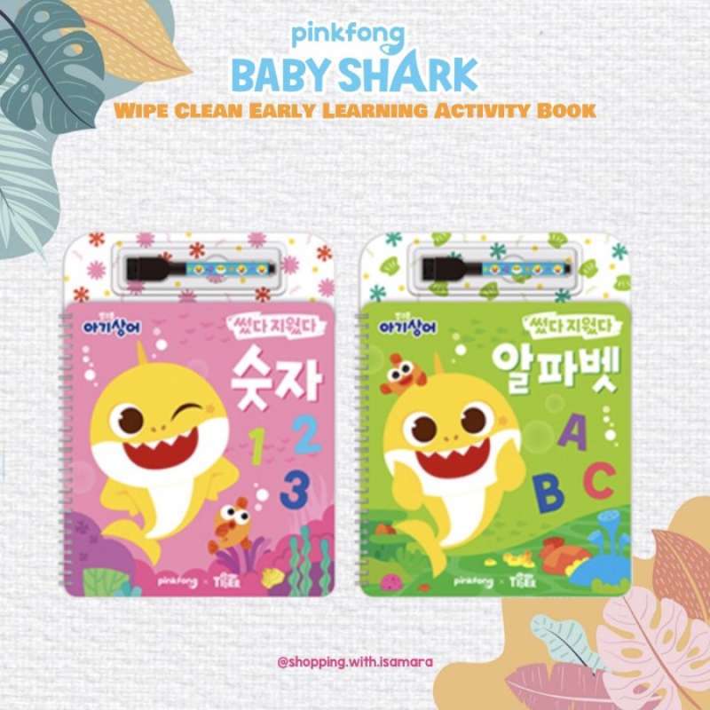 Promo Pinkfong Baby Shark Wipe Clean Early Learning Activity Book