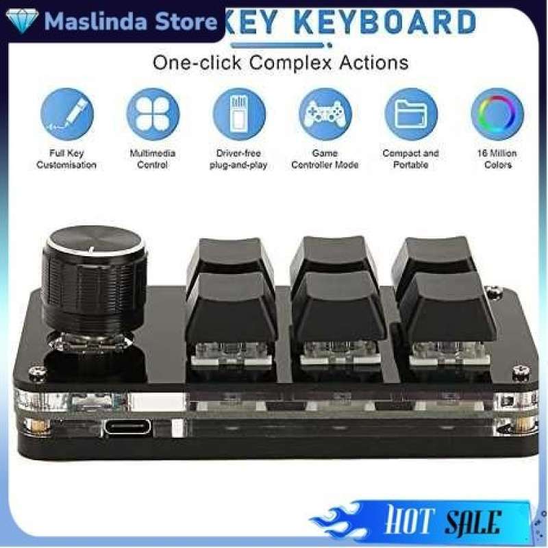 Jual 6 Key Mechanical Keyboard Rgb Usb Gaming Shortcut - Vd6r Di Seller ...