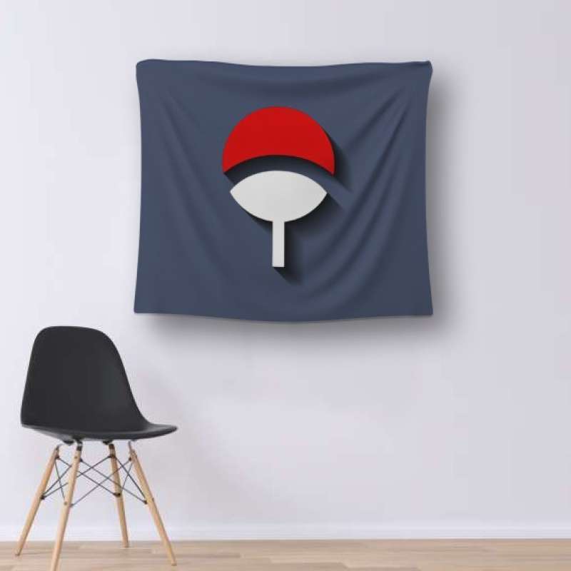 Jual bendera ANIME NARUTO UCHIHA CLAN flag poster kain tapestry di Seller sasptr Tegal Alur2