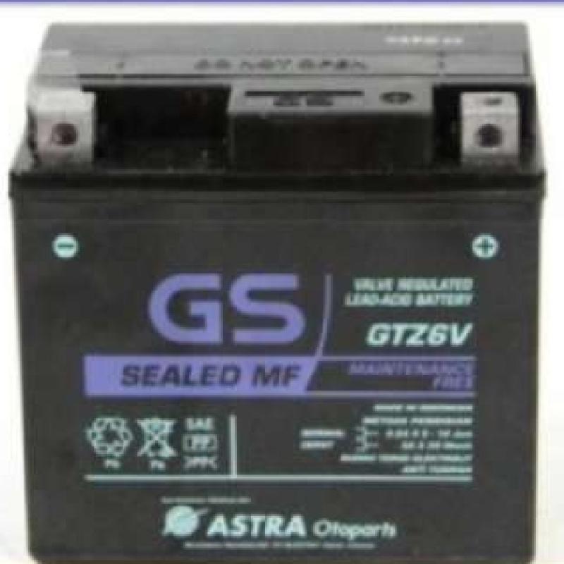Promo Aki Motor Honda Vario 125 150 Cc Gs Astra Gtz6V Original Aki