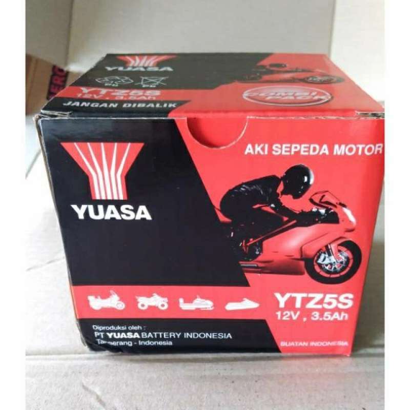 Promo Aki Kering Motor Yuasa Ytz5S 100% Original Diskon 17% di Seller