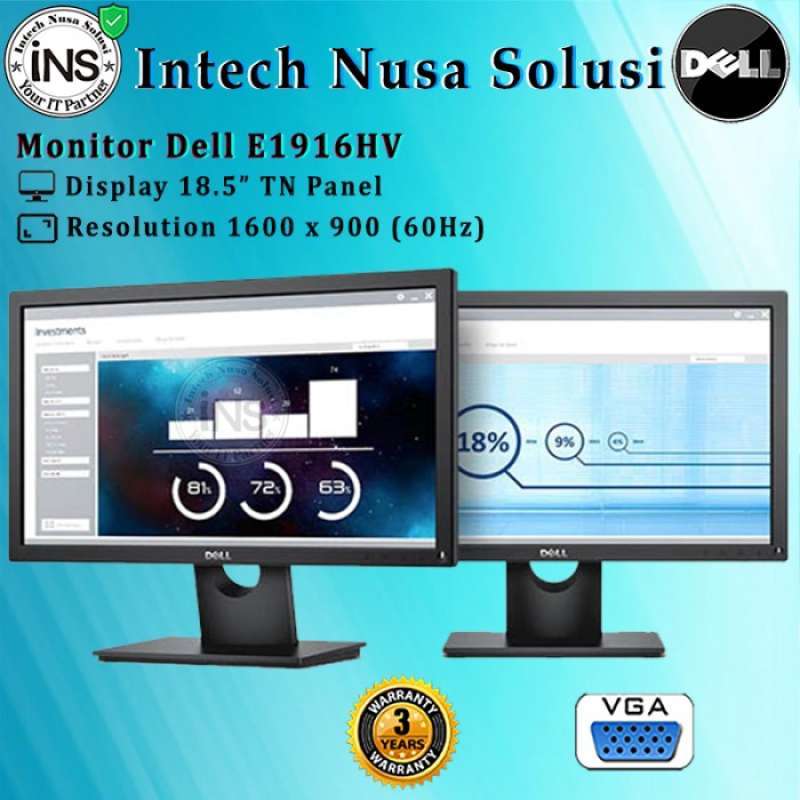 Promo Led Led Monitor Dell 19 Inch E1916hv Dell Indonesia Diskon 23 Di