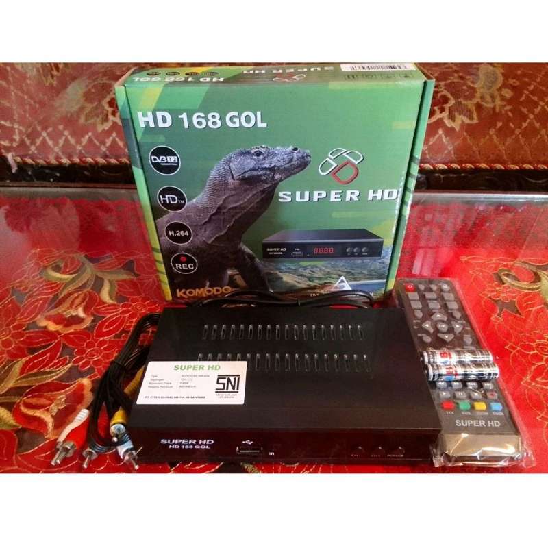 Jual Set Top Box Super HD 168 ( STB Komodo ) TV Digital Receiver murah