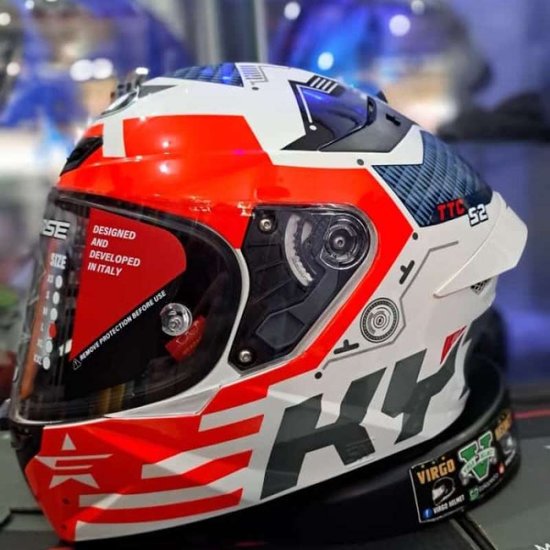 Promo Helm Kyt Tt Course Motif Fuselage Red kyt Ttc Motif Terbaru
