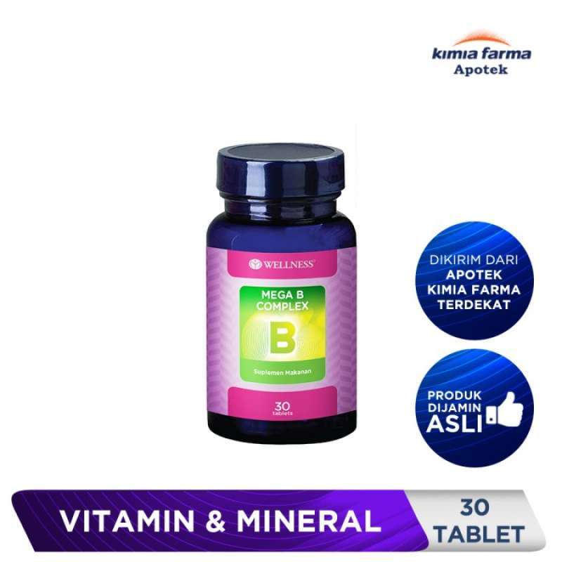 Promo Wellness Mega B Complex 30 Tablet / Vitamin B Kompleks / Kimia