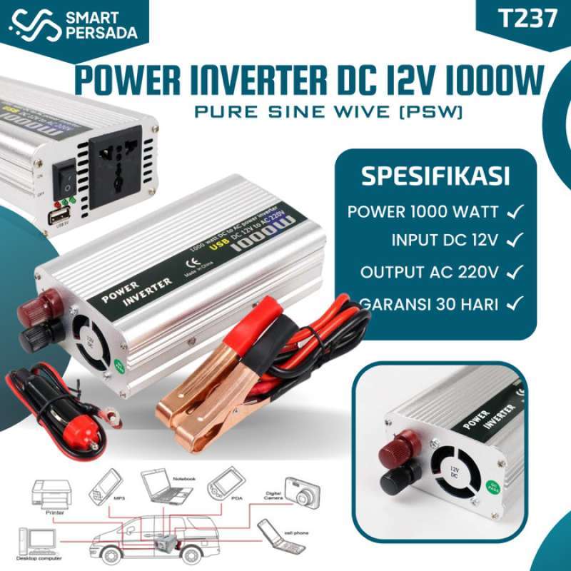 Promo Inverter Pure Sine Wave 1000 Watt DC ke AC PSW Power Inventer