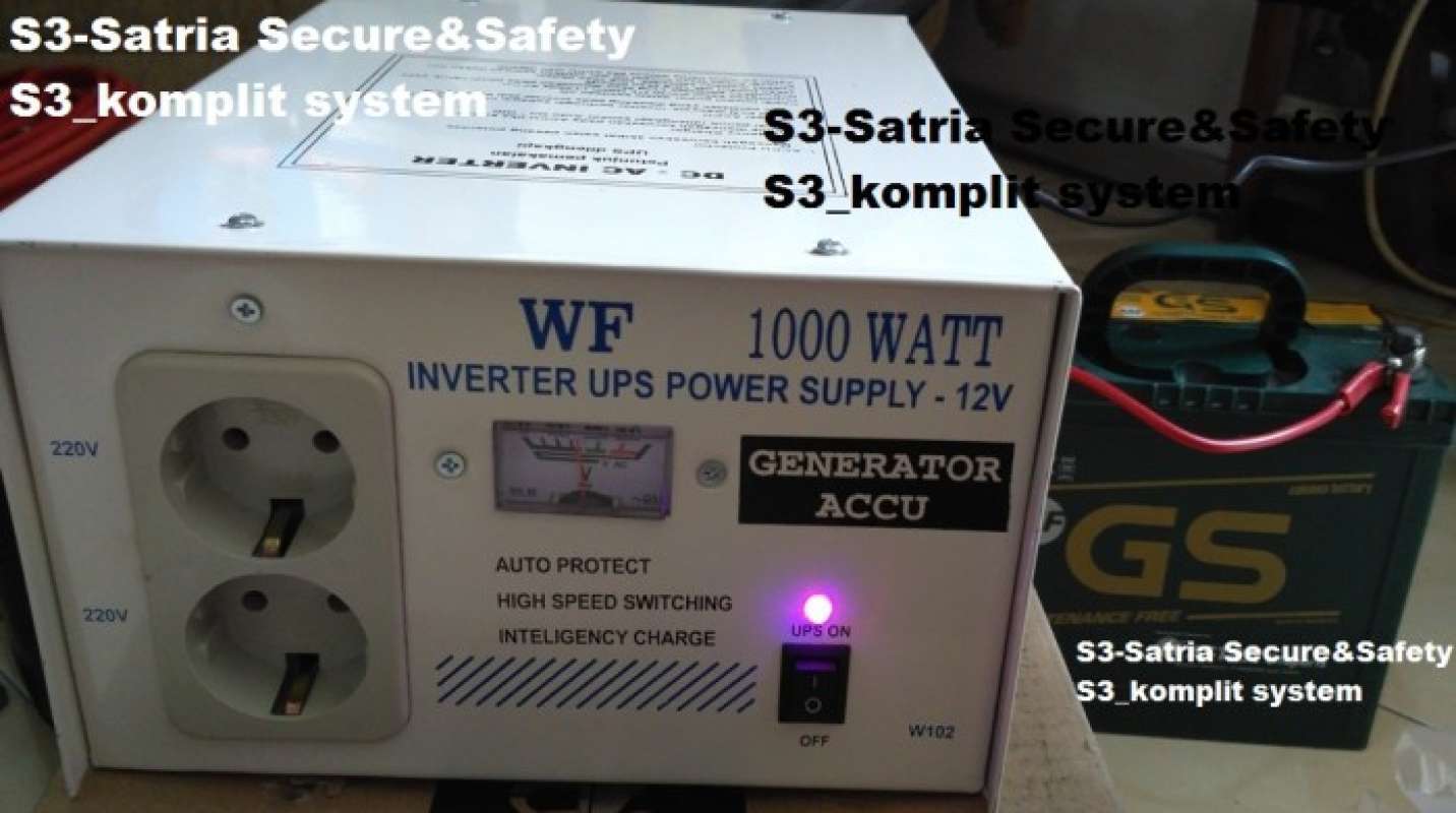 Jual Power Inverter 1000W plus Charger AKI + UPS WF 1000 W di Seller