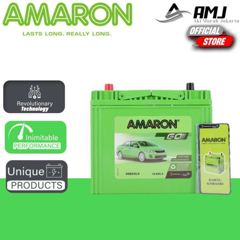 Jual Aki Mobil Wuling Cortez NS60LS / 46B24LS Amaron GO Aki Kering 12V