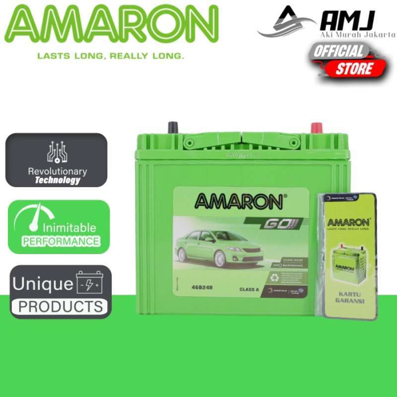 Promo Aki Mobil Toyota Rush NS60 / 46B24R Amaron GO Aki Kering 12v