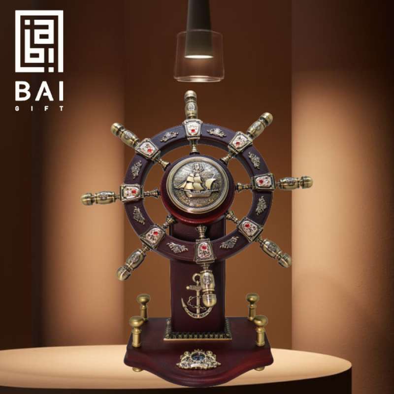 Promo Pajangan Roda Kemudi Kapal Laut L188 Pajangan Setir Kapal Diskon