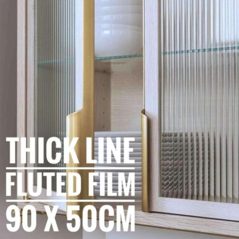 Promo Fluted Reeded Moru Glass Window Sticker Sticker Kaca Fluted