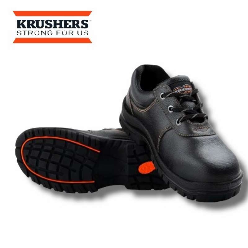 Promo Sepatu Safety Shoes krushers Utah Black Original Bersertifikat