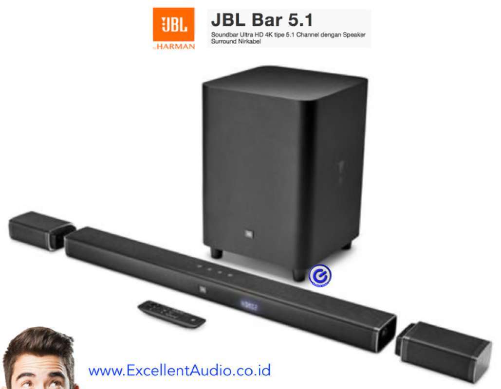 Jual Soundbar JBL Bar5.1 Bar 5.1 wireless soundbar home theatre di