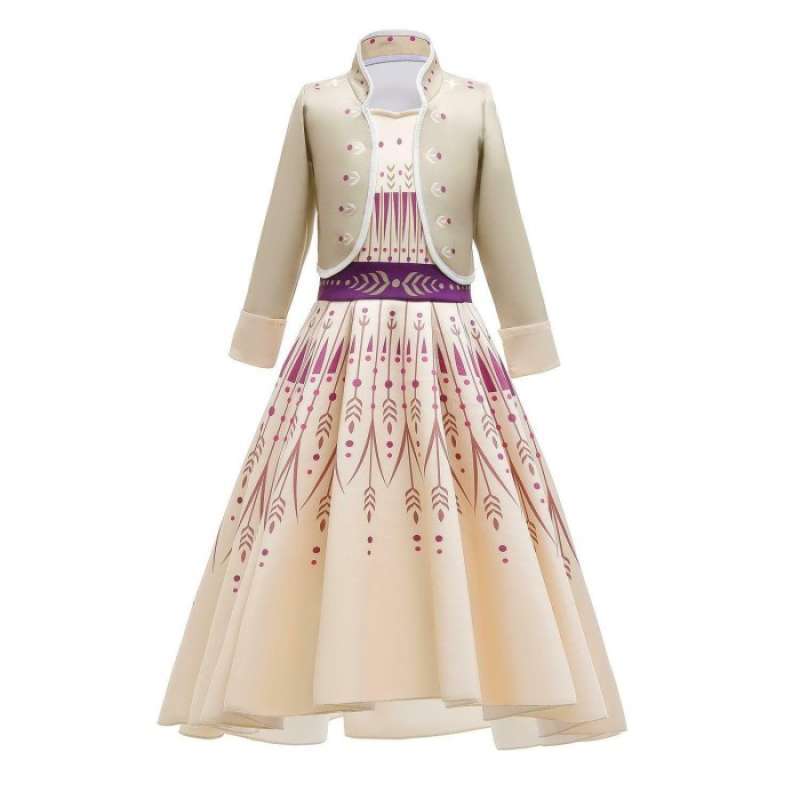 Promo Kostum Frozen 2 Anna Dua Dress Baju Princess Putri Anak Rompi