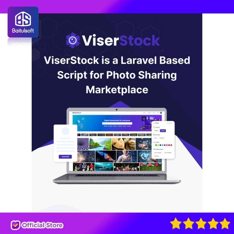 Jual Source Code Aplikasi Viserstock - Ultimate Microstock Marketplace