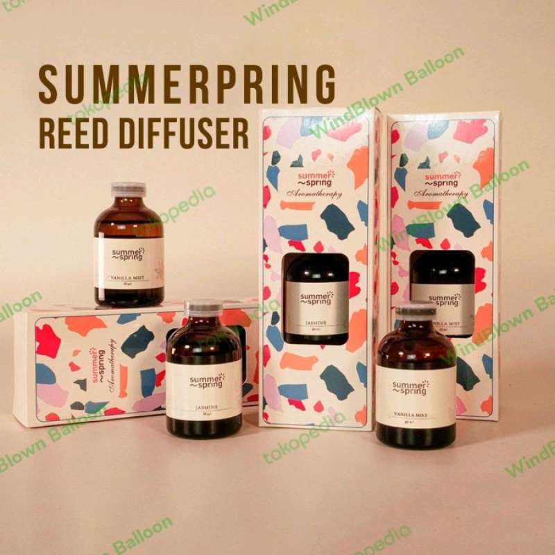 Jual Reed Diffuser by Summerspring/Pengharum Ruangan Aroma Therapy di