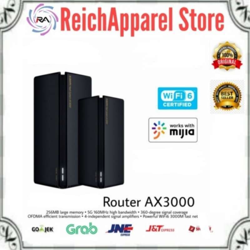 Promo Mi Aiot Router AX3000 5GHz Router Mesh WiFi 6 Full Gigabit Diskon ...