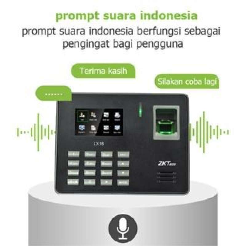 Jual Zkteco Mesin Absen Lx16 Fingerprint Mesin Absensi Sidik Jari Di ...