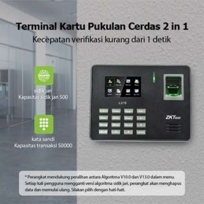 Jual Zkteco Mesin Absen Lx16 Fingerprint Mesin Absensi Sidik Jari Di ...