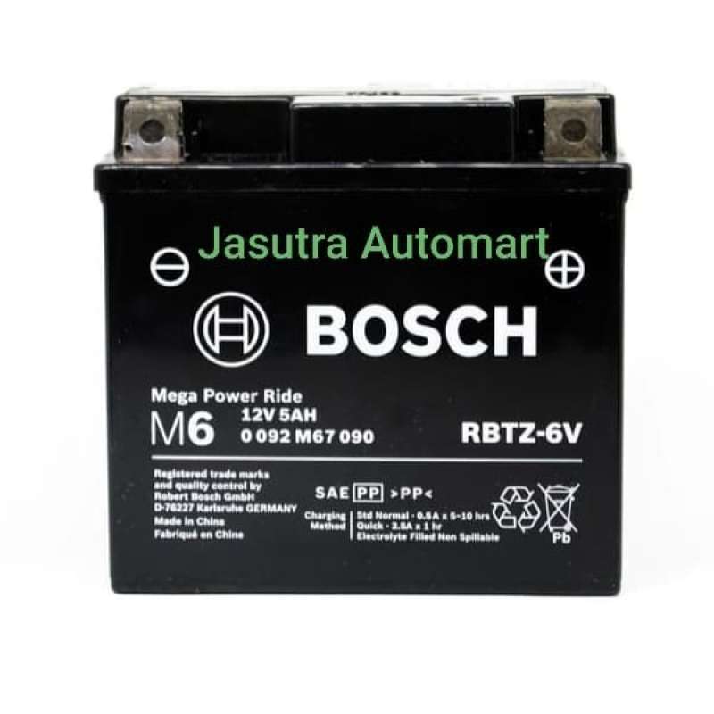 Jual Aki Motor Honda Vario 150 Bosch Rbtz-6v Di Seller Rakki Store