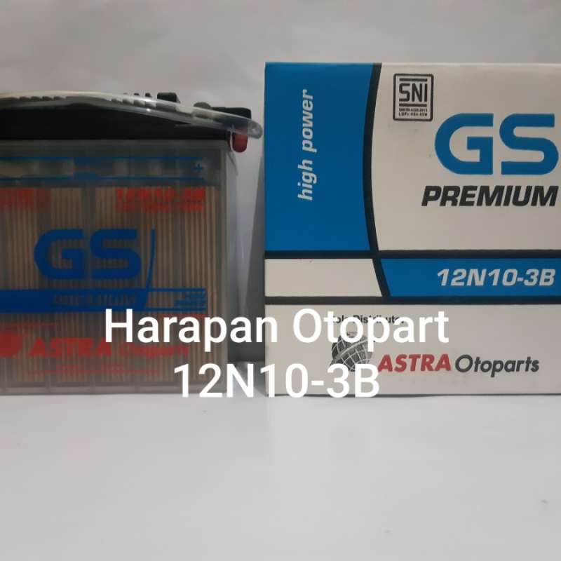 Promo Aki Motor Viar Roda Tiga 12n10-3b Gs Astra Diskon 23% Di Seller