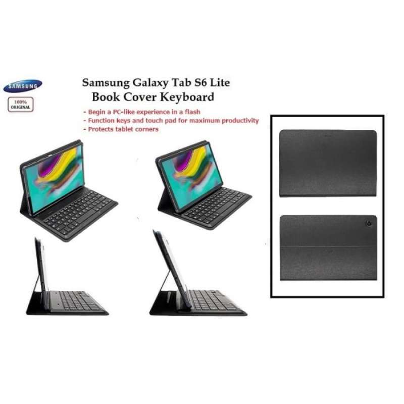 Promo Original Samsung Galaxy Bookcover Keyboard Tab S6 Lite Book cover