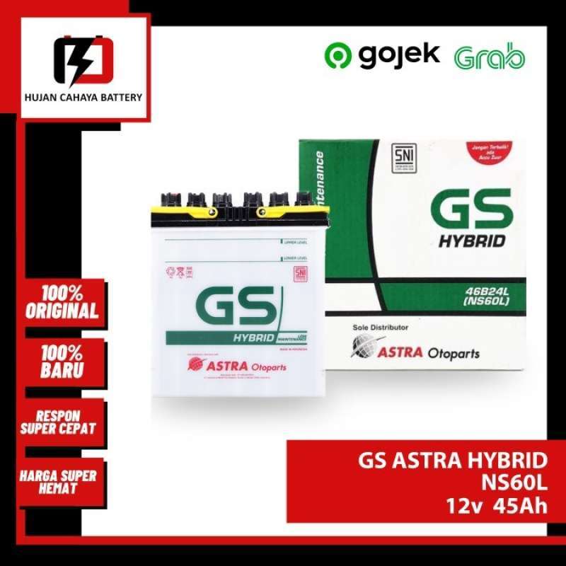 Jual Aki Mobil GS-A HYBRID NS60L / NS-60-L / NS 60 L - Aki COROLLA