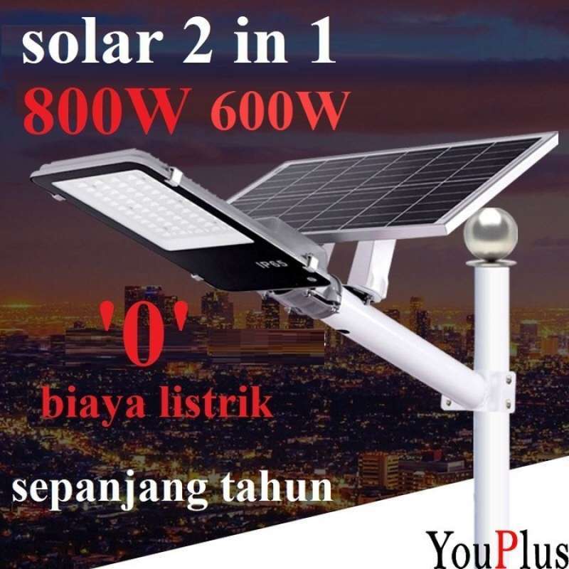 Jual STREET LIGHT PJU LED SOLAR POWER 600W 800W / LAMPU JALAN SOLAR ...