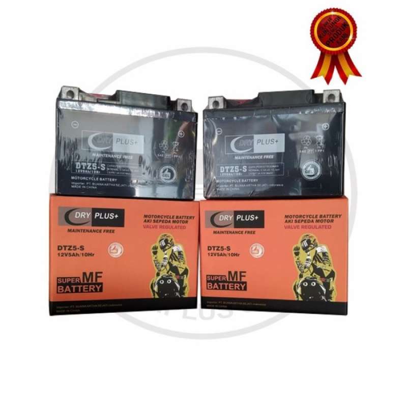 Promo Aki Motor Scoopy Spacy Gtz5S Mtz5S Aki Kering Terbaik Diskon 38%