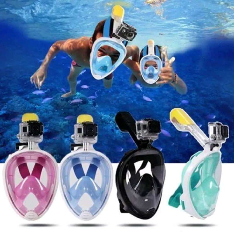 Promo Snorkeling Full Face Snorkling Snorkel Diving Mask Scuba Snorkle