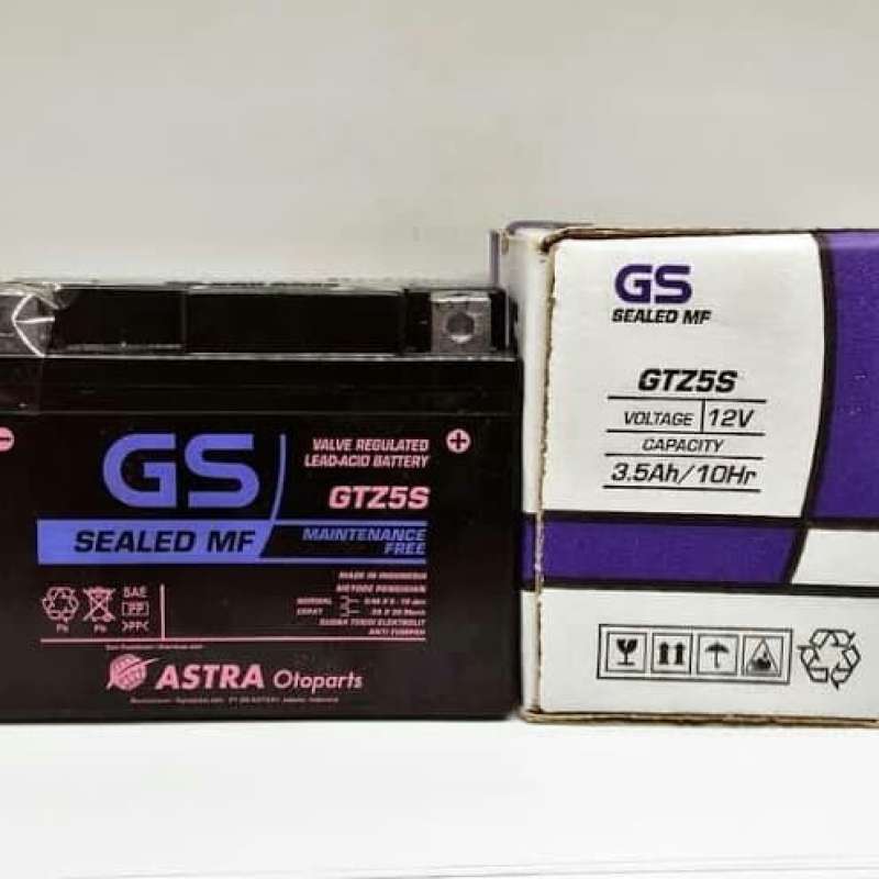 Promo Aki / Accu Kering Gs Astra GTZ5S 12v 3,5ah bisa untuk matic