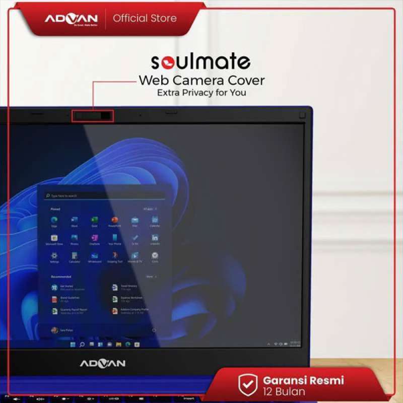 Jual Laptop Advan Soulmate 4gb/128gb (upgradable) 14 Hd Windows 11 ...