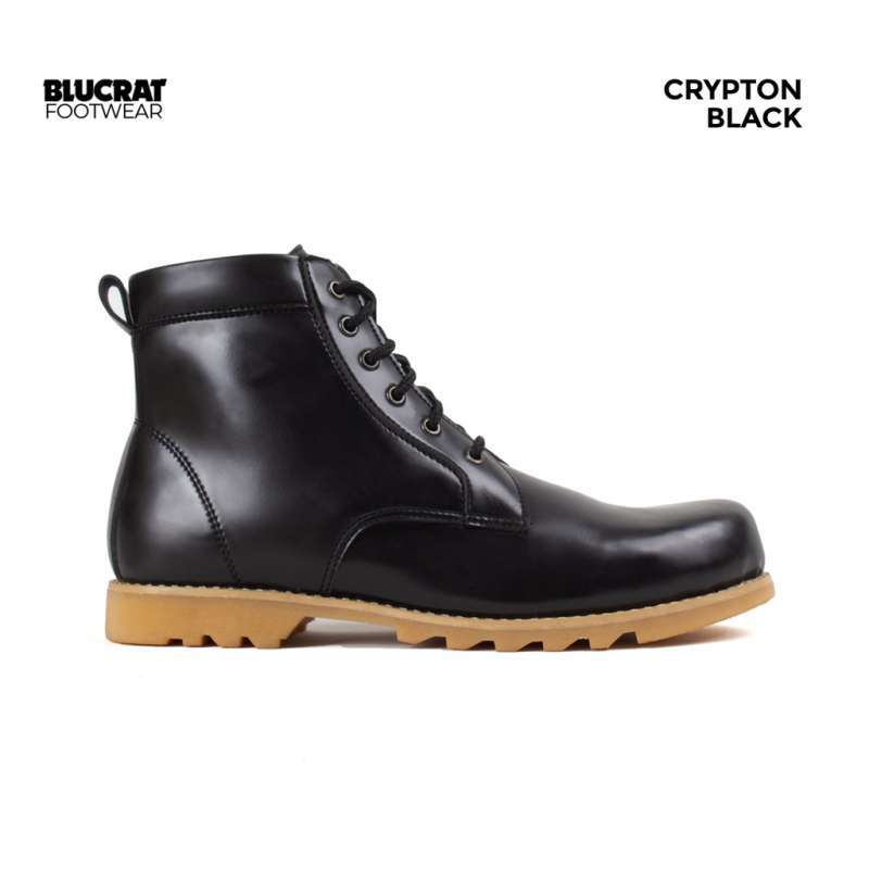 Promo GST Blucrat Sepatu Boots Pria Safety Crypton 42 Hitam Diskon 27