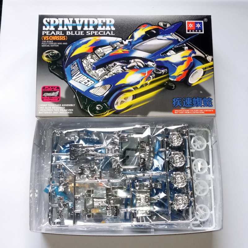 Jual Tamiya Mini 4WD Spin Viper Black Special Model Kit di Seller