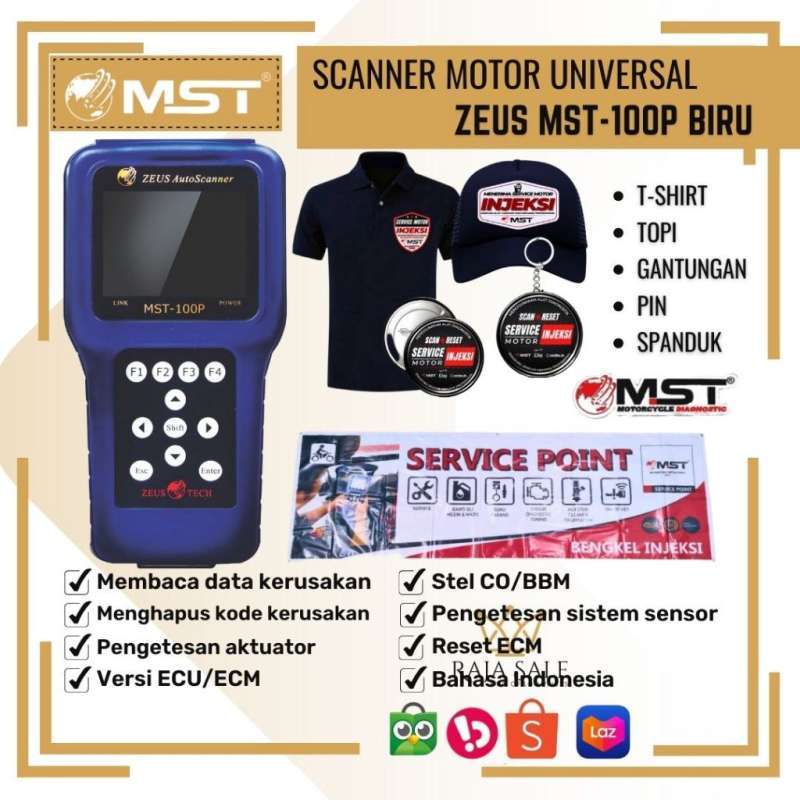 Promo Scanner Motor Universal MASTER ZEUS MST 100P, Alat Untuk