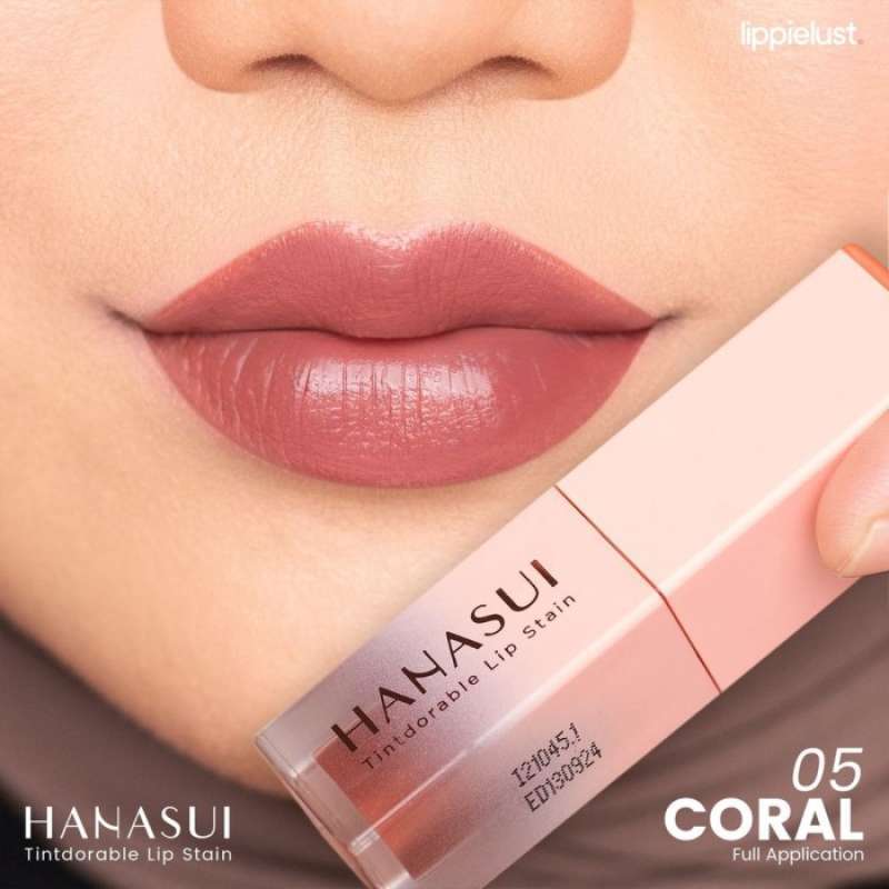 Jual HANASUI TINTDORABLE LIP STAIN LIP TINT HANASUI 05 CORAL di