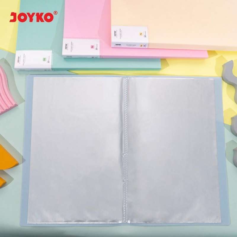 Jual Document Keeper Clear Holder Map File / Folder Joyko Dk F4 Pastel ...