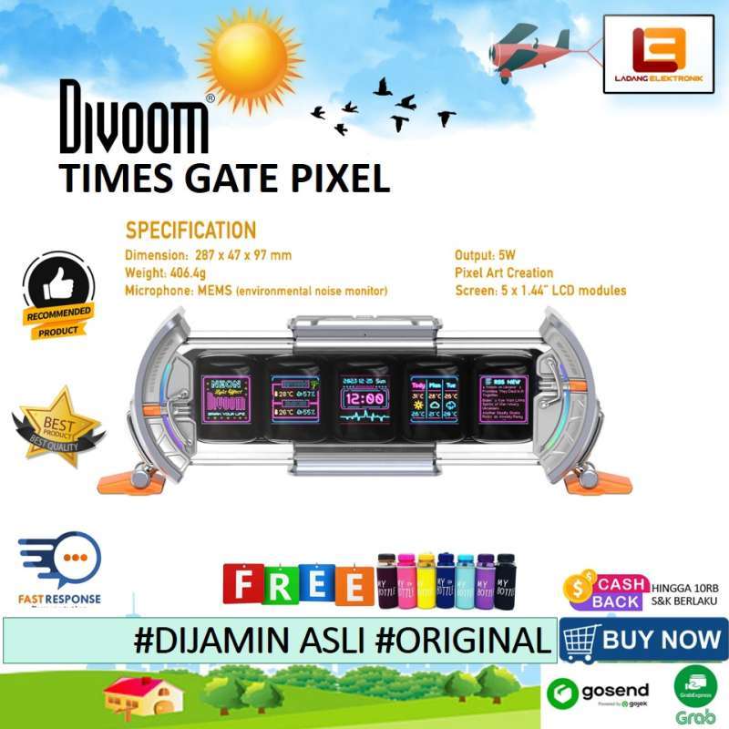Jual Divoom Time Gates Original Murah - Harga Diskon Mei 2024 | Blibli