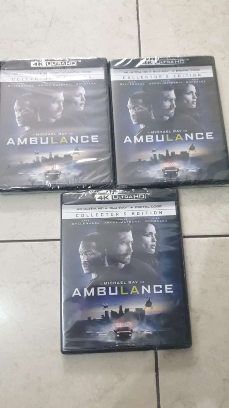 Ambulance 4K [Blu-Ray] | Film D'Azione Con Jake Gyllenhaal | Edizione Francese