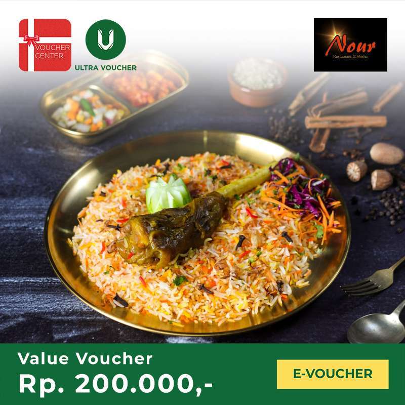 Promo Voucher Digital Nour Restaurant & Shisha Rp.200.000 - Voucher ...
