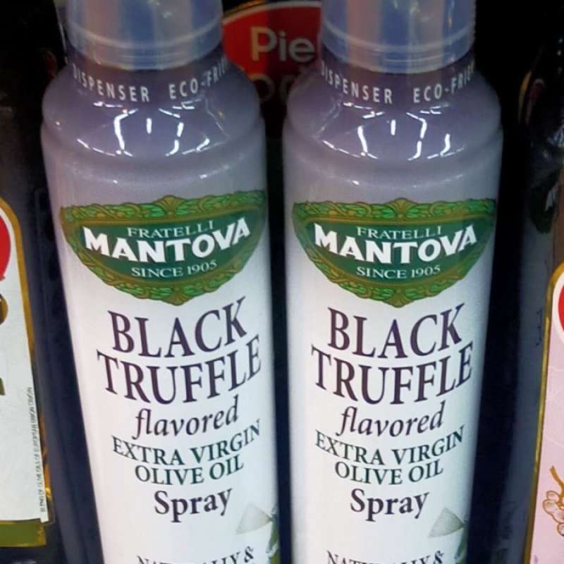 Promo Mantova Black Truffle flavored spray extra virgin olive oil 227ml