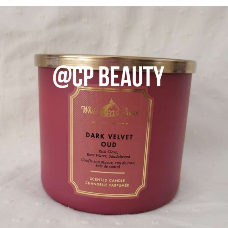 Promo BATH & BODY WORKS THREE WICK CANDLE DARK VELVET OUD Diskon 33 di