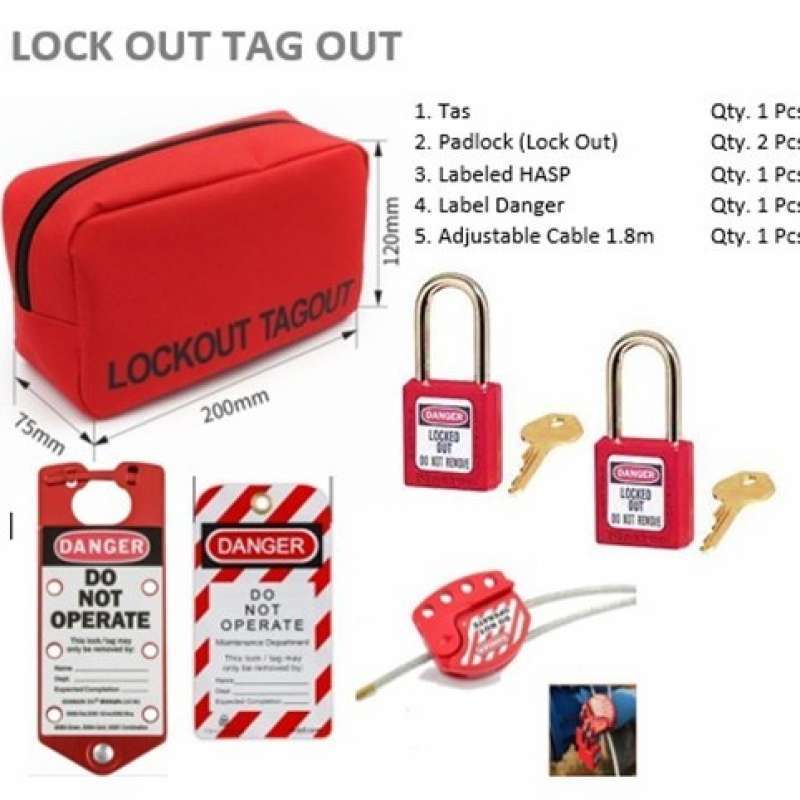 Promo Lockout Tagout Kit - Lockout & Tagout Kit Set Diskon 23% Di ...