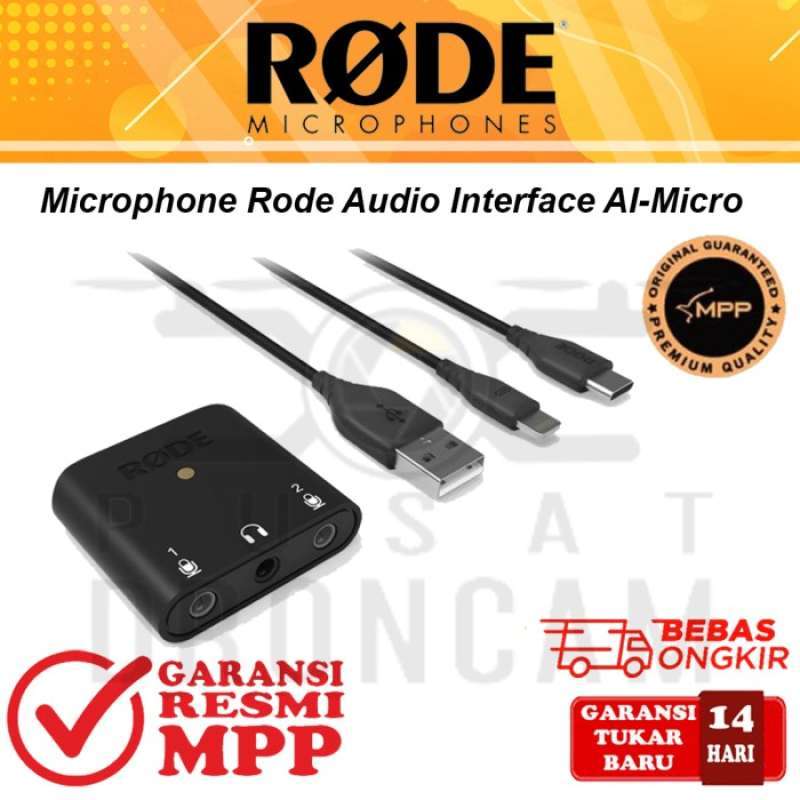 Promo Rode AIMicro Compact Dual Channel Audio Interface AI Micro Resmi