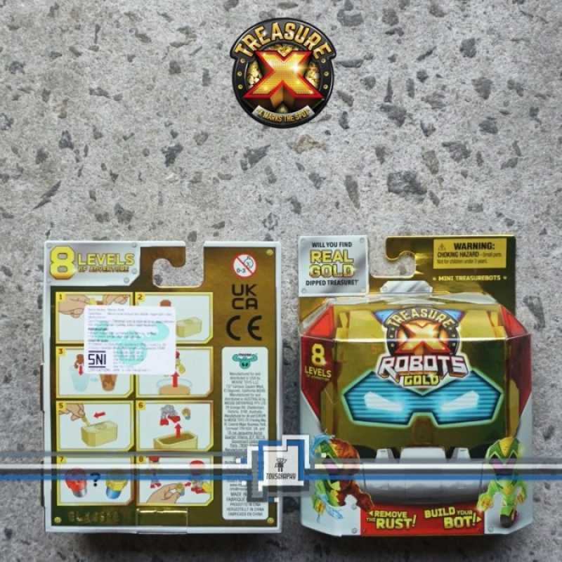 Promo Treasure X Robots Gold Color Reveal Mini Robot Surprises Moose