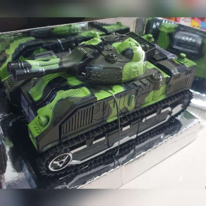 mobil remot tank perang mainan mobil tank robot RC